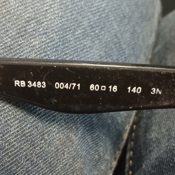 Ray Ban RB3483 Sunglasses Golf Frame - Picture 2 of 2
